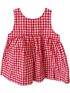 GAP Red & White Gingham Baby Dress